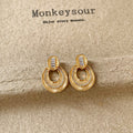 Exquisite, Cool-style Women's Minimalist Glazed Pentagram Earrings