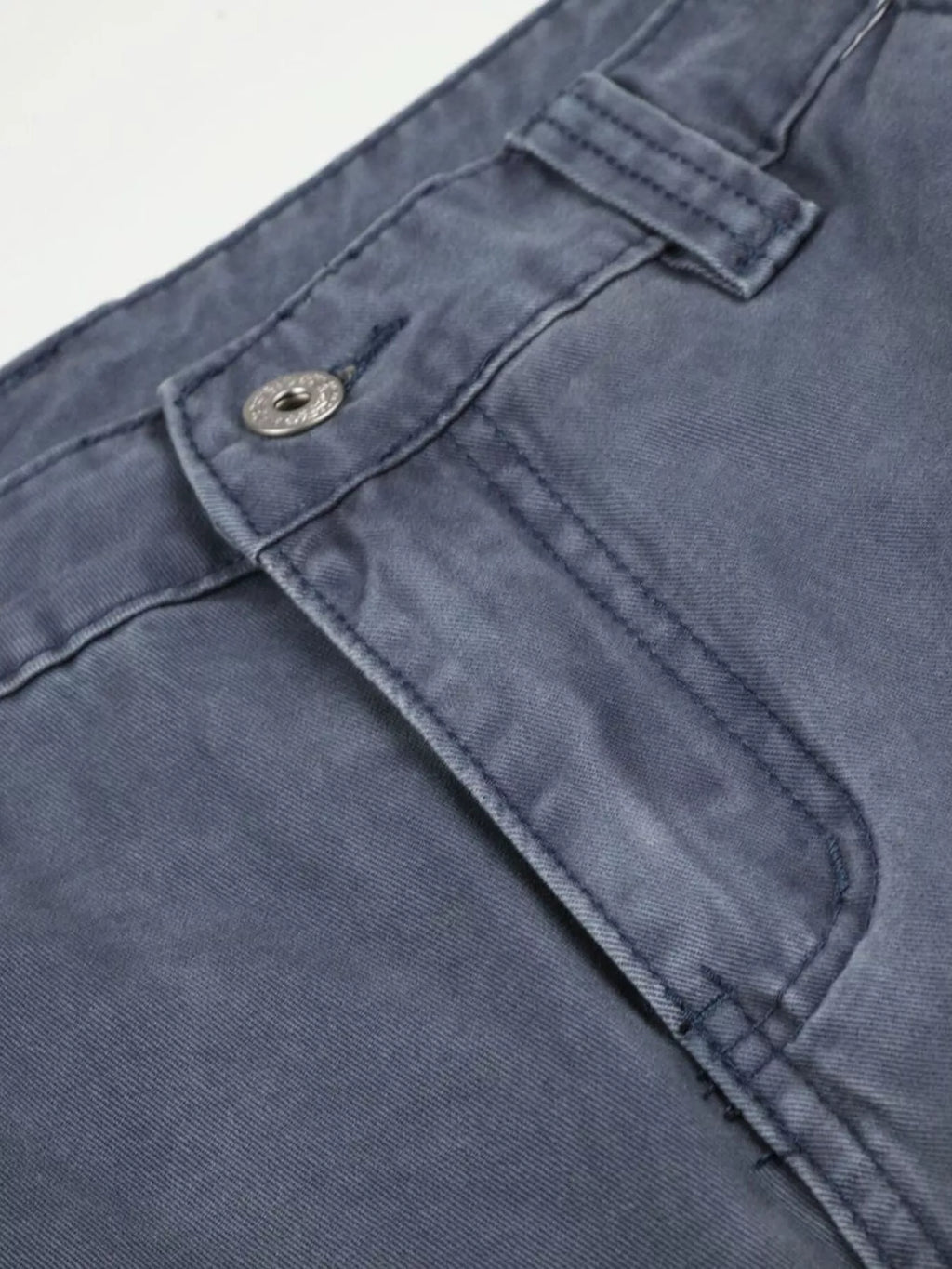 Men's Distressed Wide-Leg Denim Capris