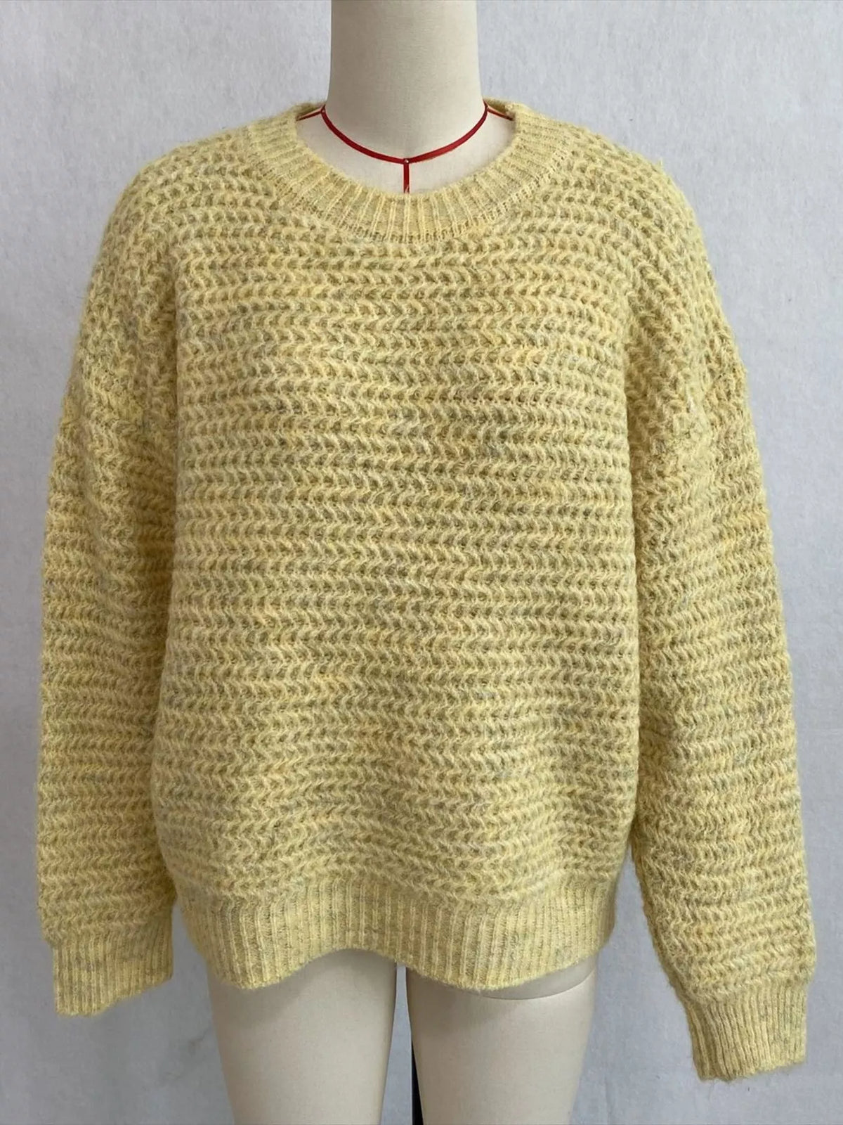 Round Neck Drop Shoulder Sweater