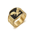 304 Stainless Steel Eagle Wide-Style Mens Ring