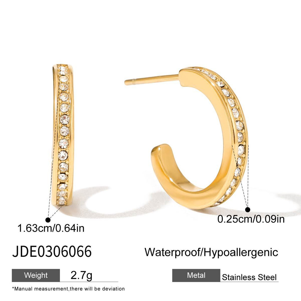 Mixed Zircon Hoop Earrings Collection