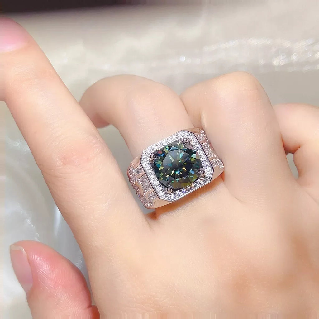 5 Carat 925 Sterling Silver Moissanite Ring