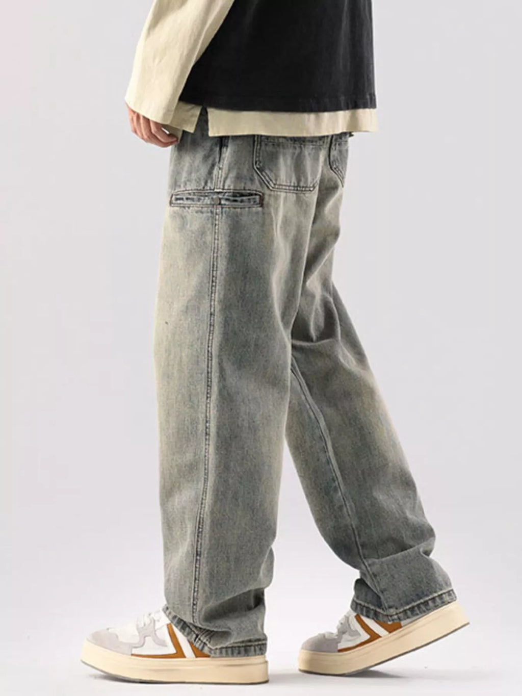 Men's Vintage Wash Relaxed Fit Jeans