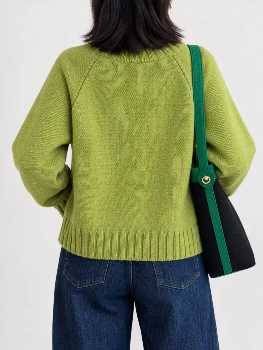 Ribbed Hem Zip-Up Cardigan