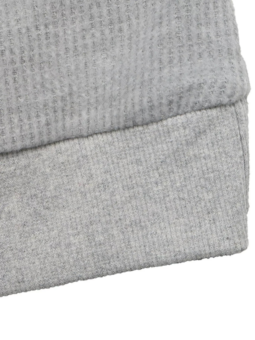 Striped Collar Dropped Shoulder Sweatshirt