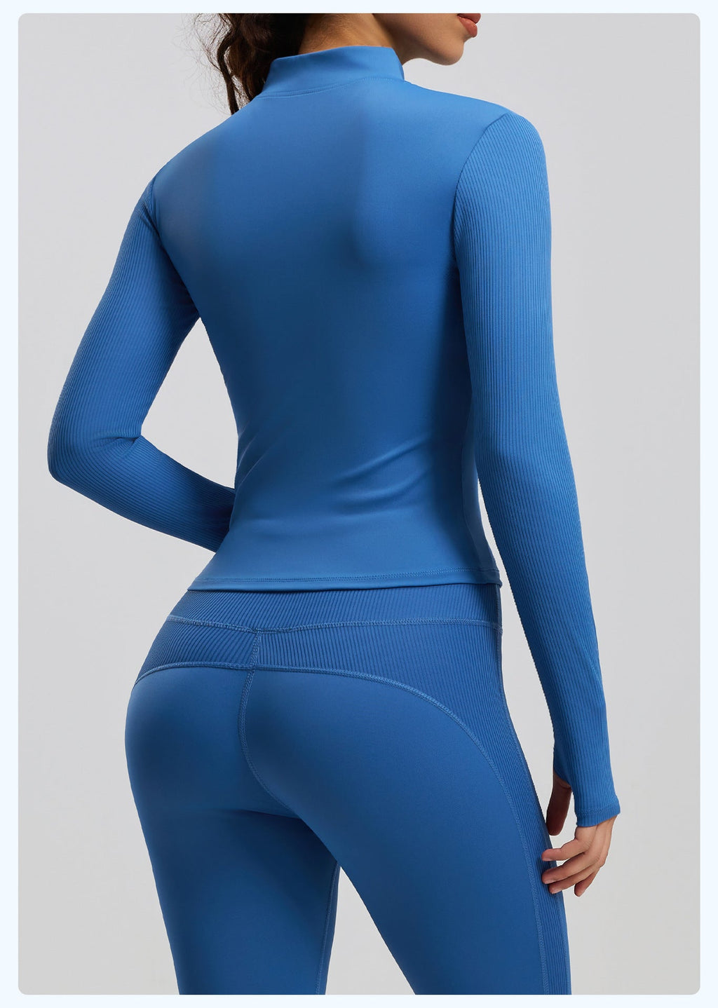New Striped Sports Jacket Outdoor Running Slim-fit Slim-fit Landing Collar Yoga Jacket