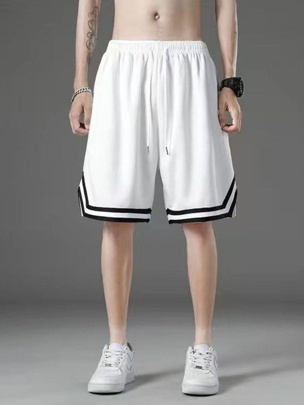 Men's Plus Size Drawstring Shorts