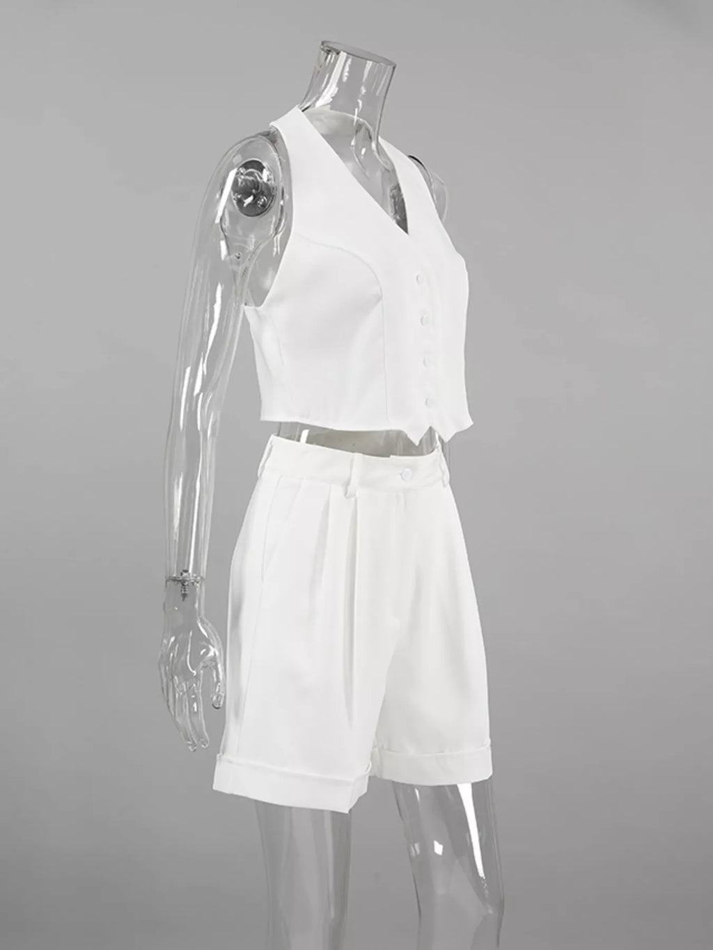 Halter Neck Vest and Shorts Set