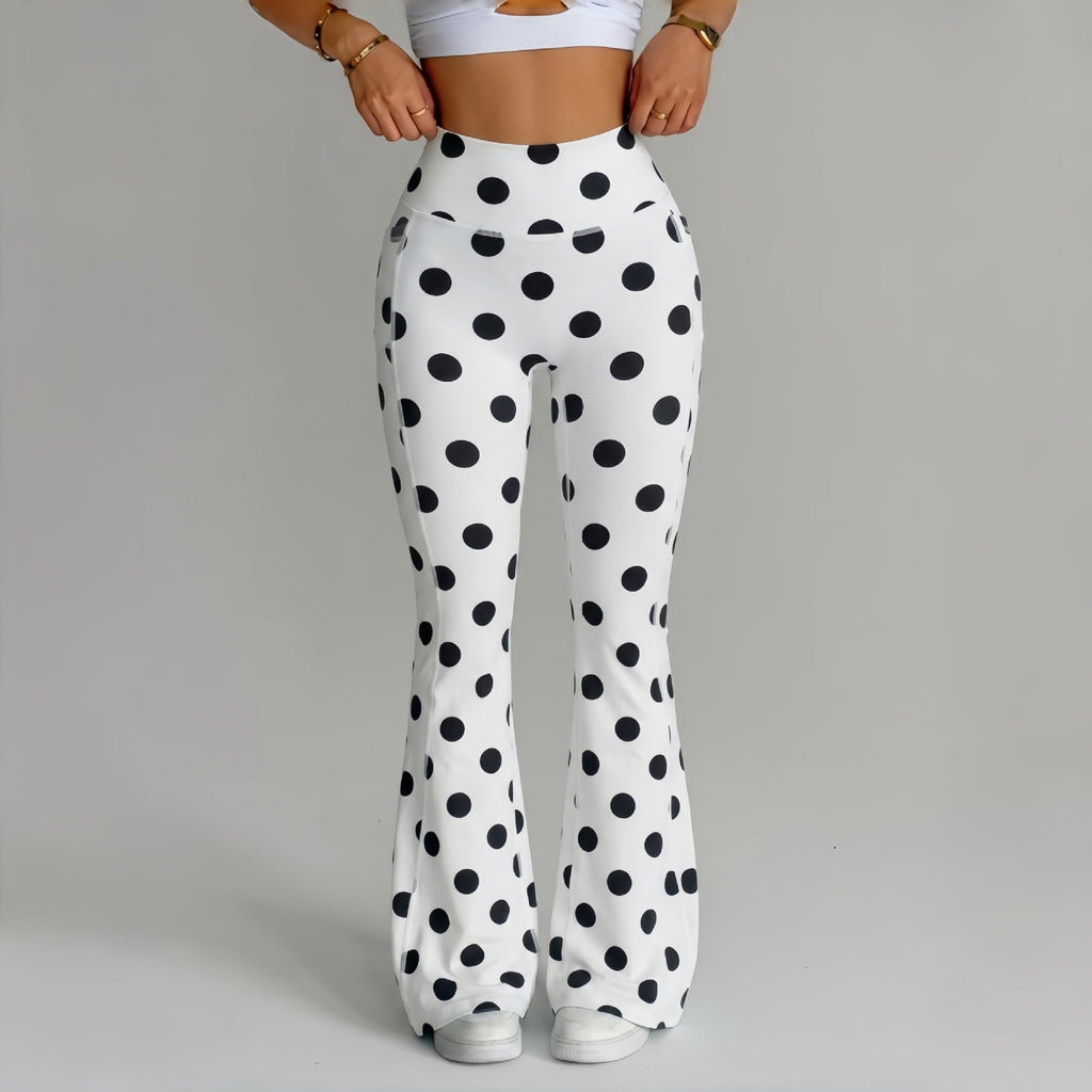 Printed Tight Yoga High-Waisted Tummy-Control Fitness Pants