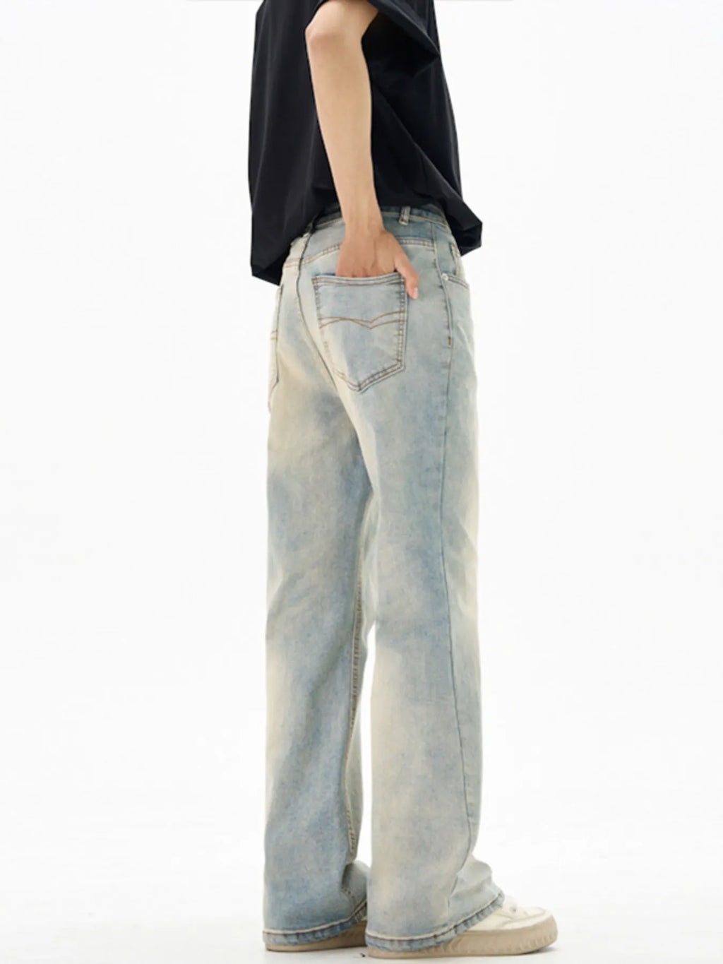 Men's Vintage Wash Flare Jeans