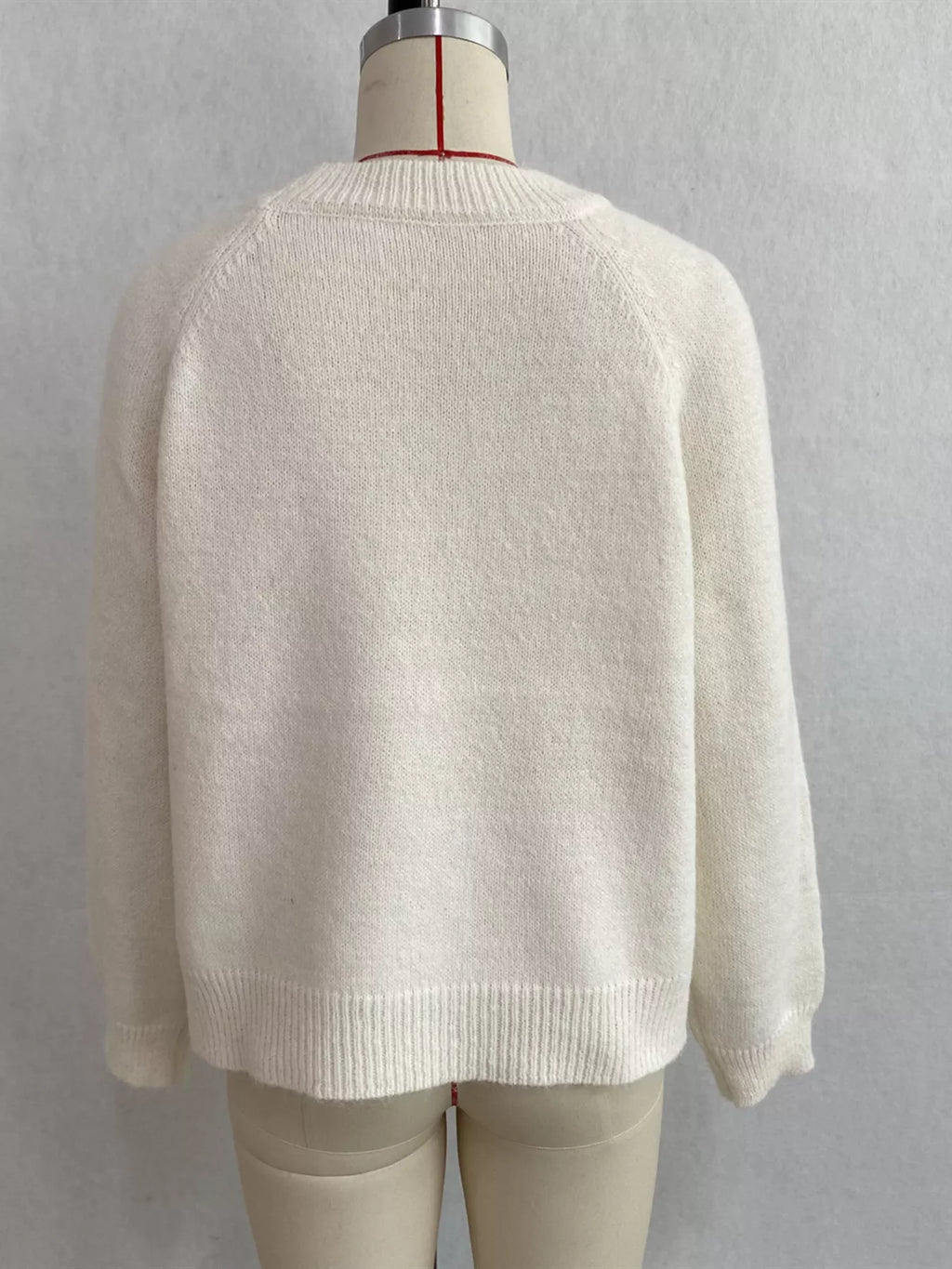 Floral Embroidered Round Neck Sweater