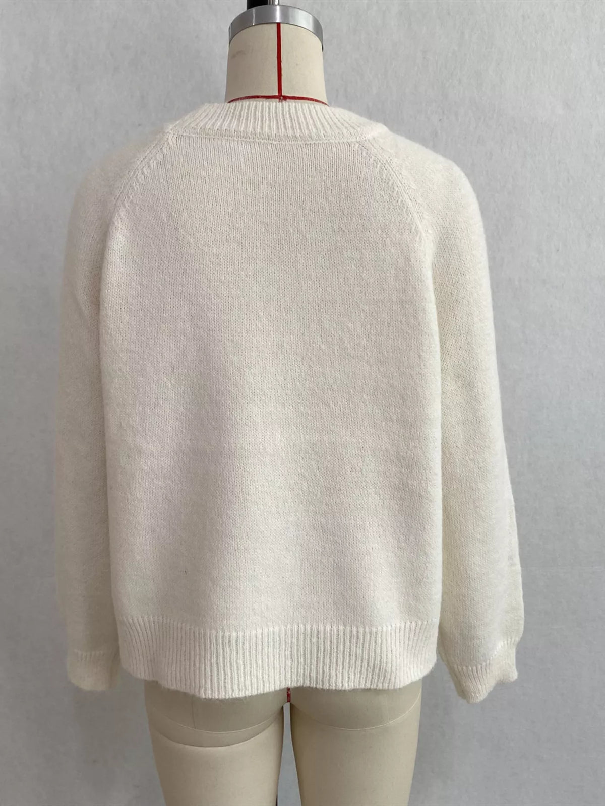 Floral Embroidered Round Neck Sweater