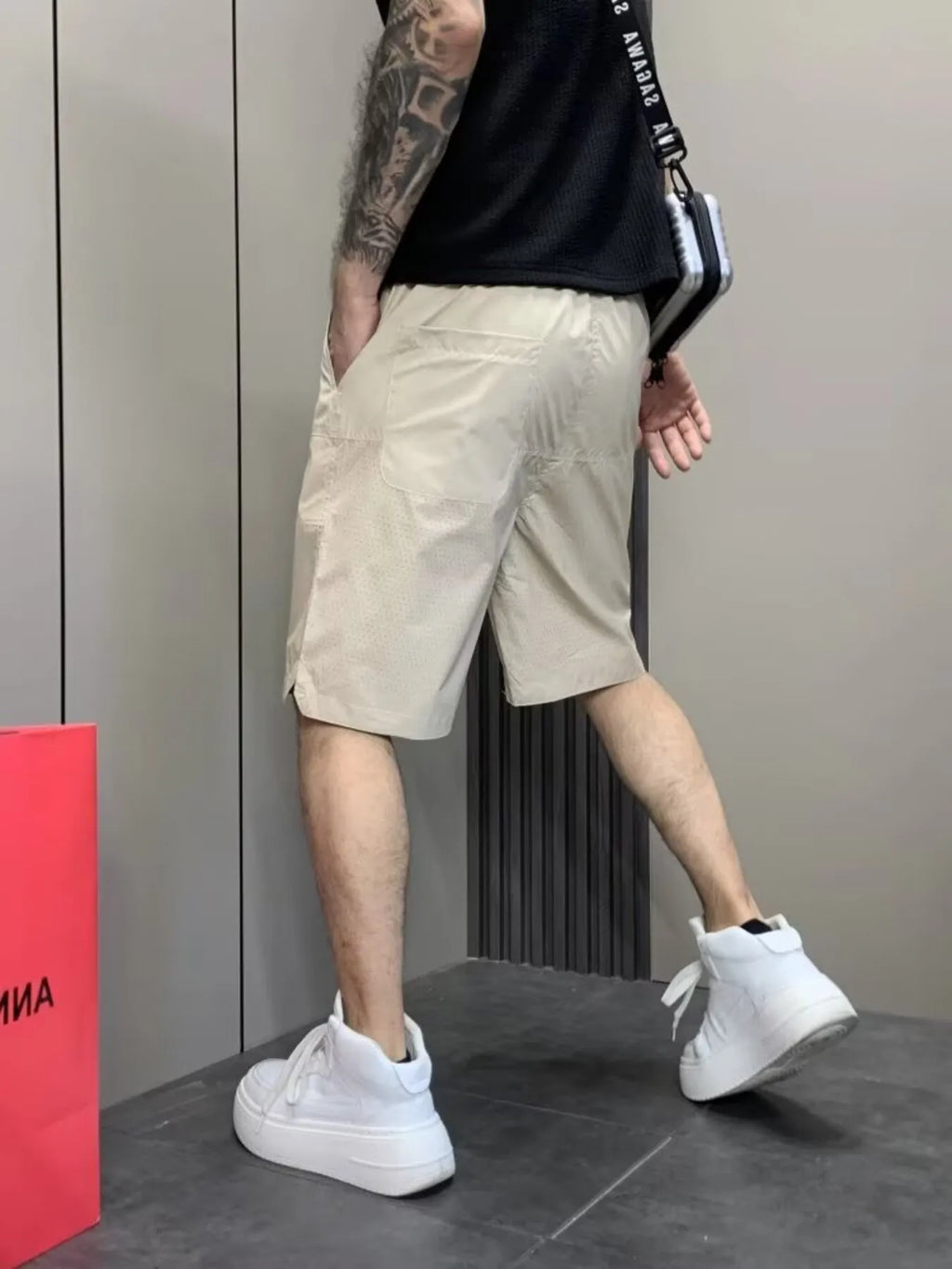 Men's Plus Size Wide Leg Shorts