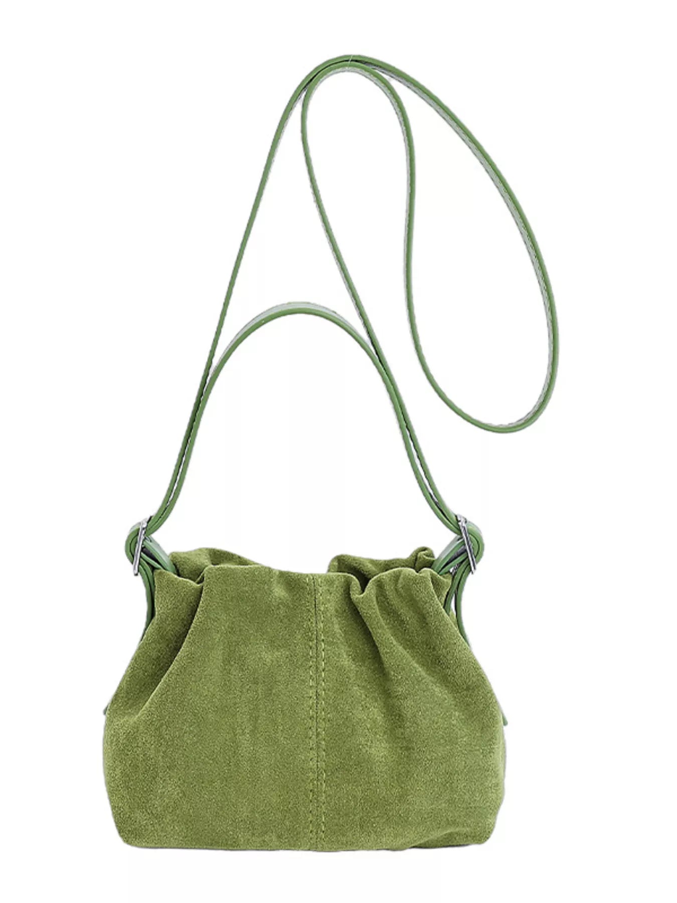 Suede Adjustable Strap Crossbody Bag