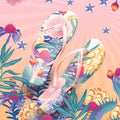 Printed Toe Post Flats Sandals