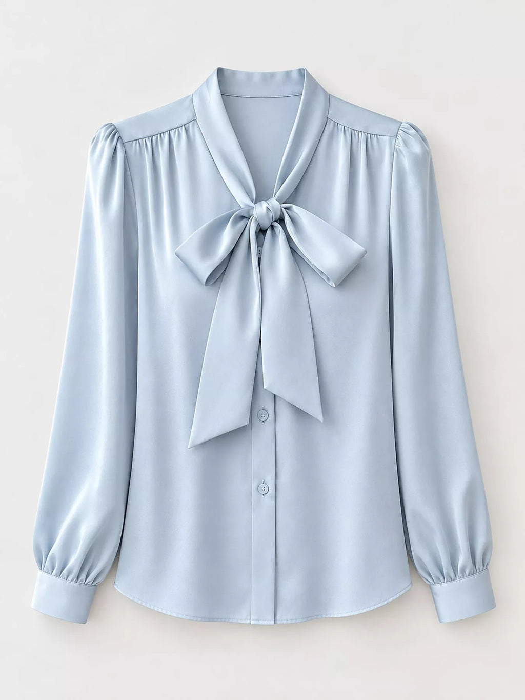 Full Size Tie Front Long Sleeve Shirt Plus Size