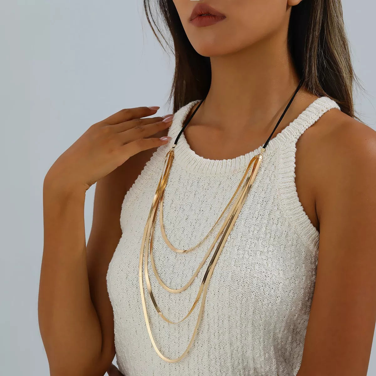Multi-Layered Snake Chain Necklace