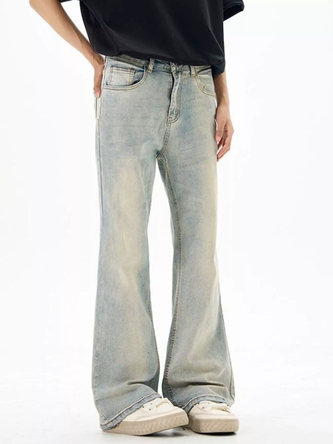 Men's Wash Flare Jeans