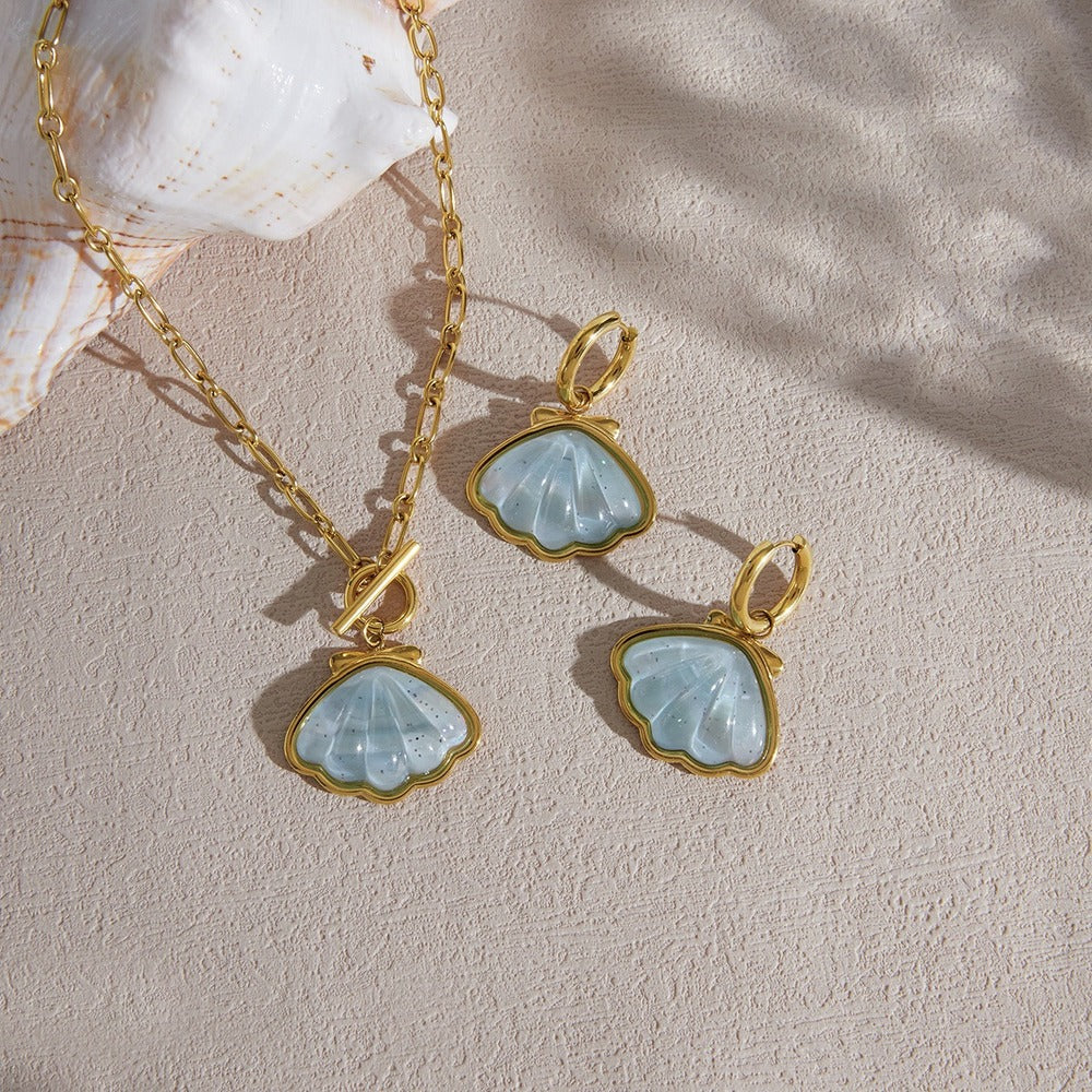 Shell Necklace Earrings Collection