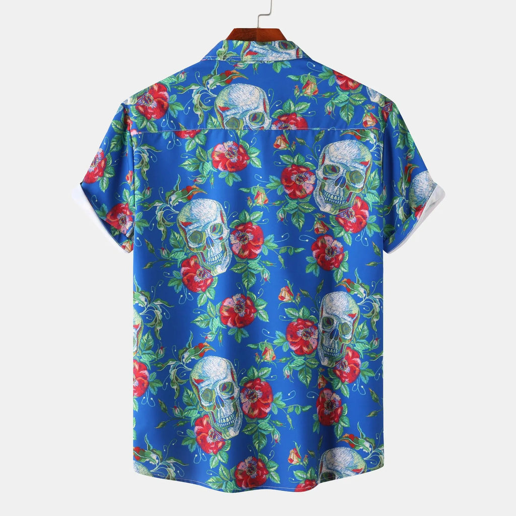 Printed Short Sleeve Casual Shirt