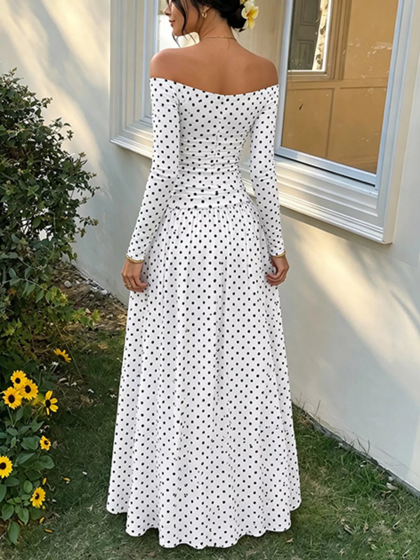 Off-the-Shoulder Maxi Dress