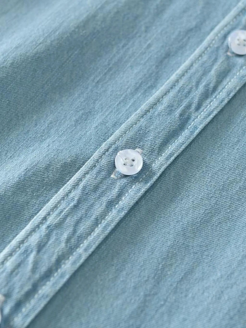 Men's Full Size Button Up Long Sleeve Denim Shirt Plus Size