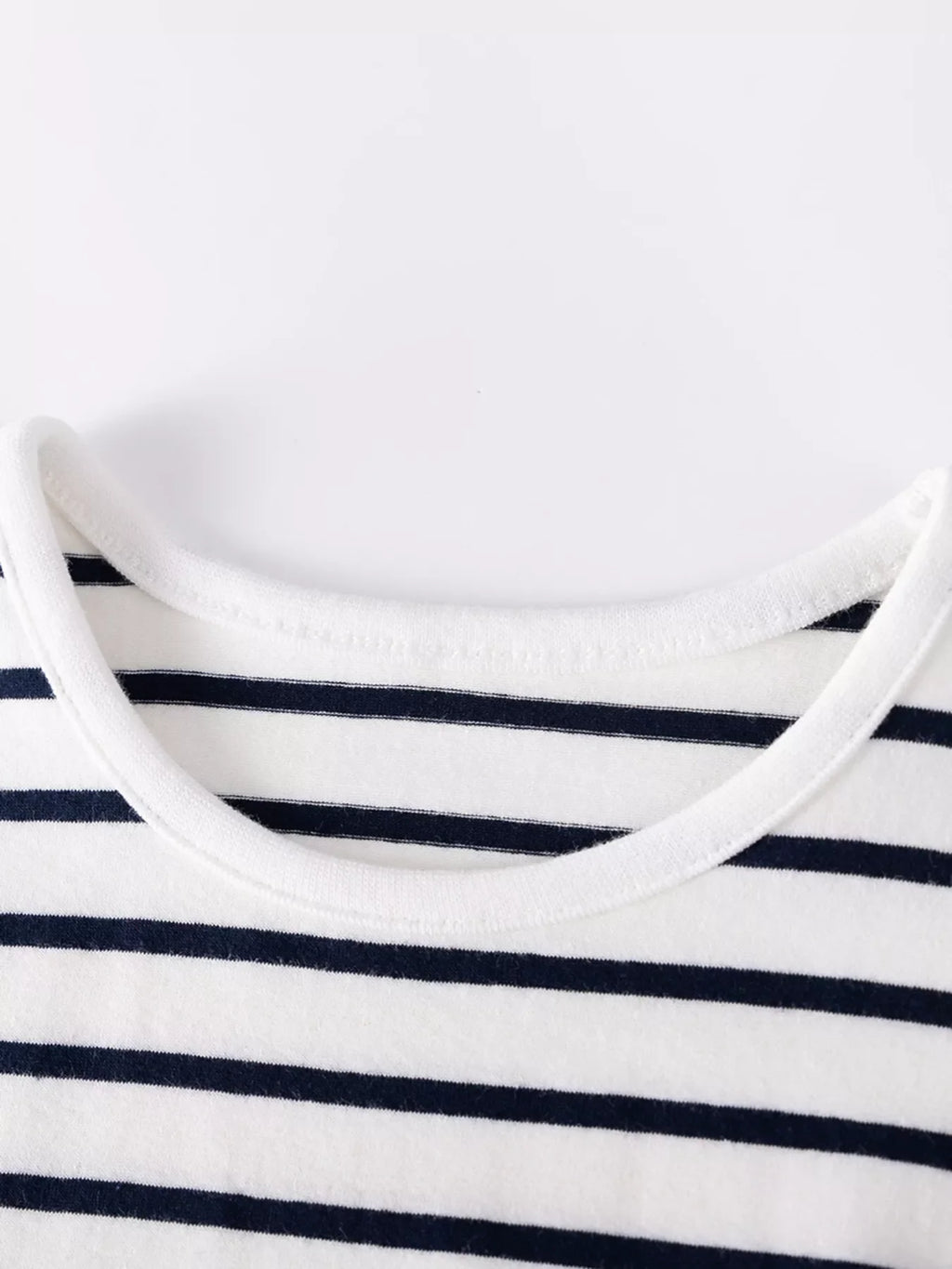 Children's Strawberry Applique Striped T-Shirt & Shorts Set