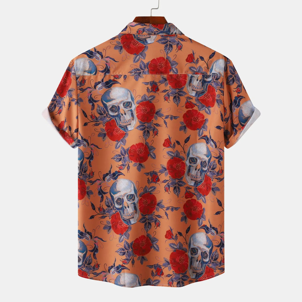 Printed Short Sleeve Casual Shirt