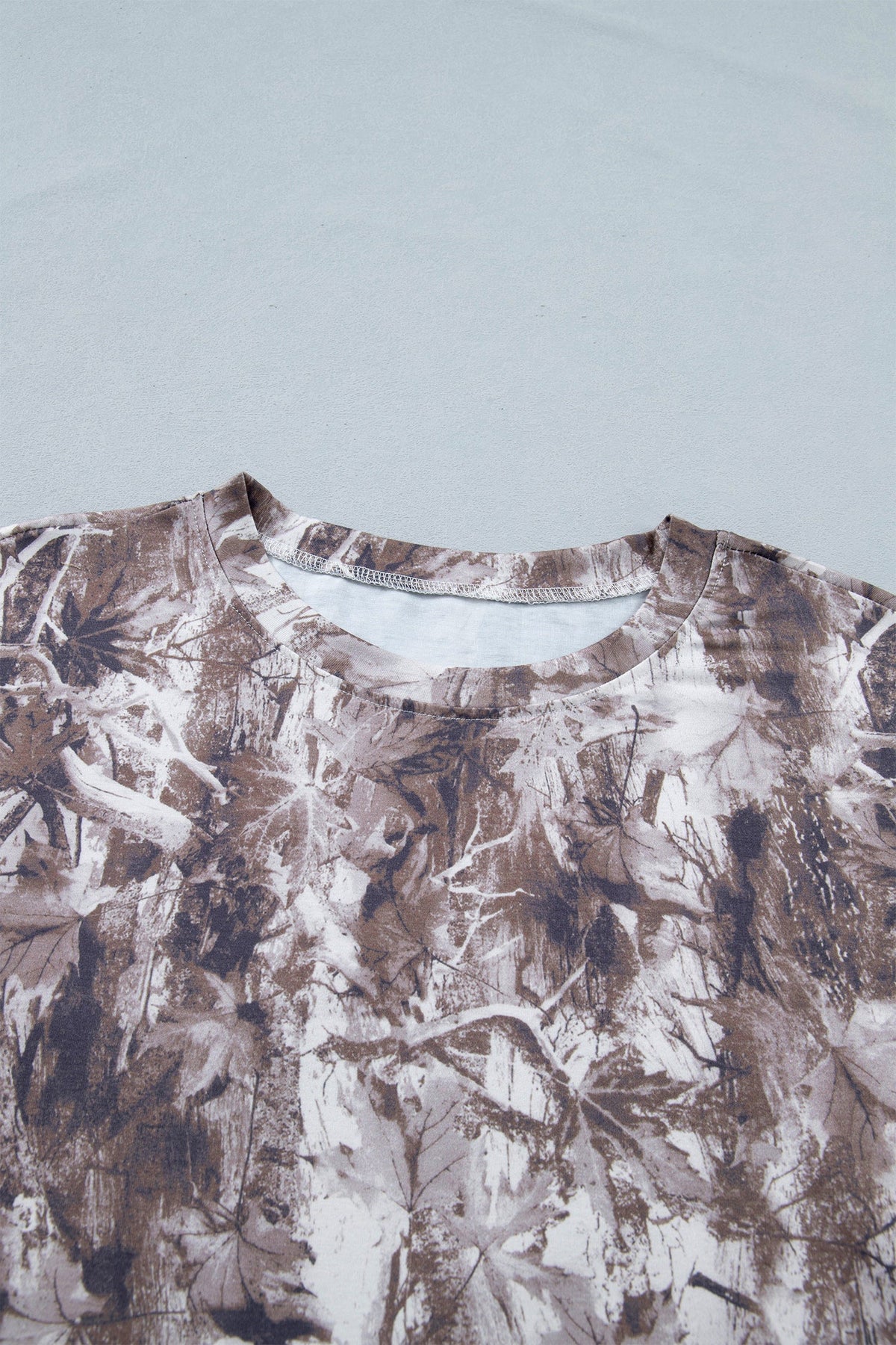 Camo Woodland Drop Shoulder Tunic Tee