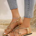 Open Toe Flats Sandals