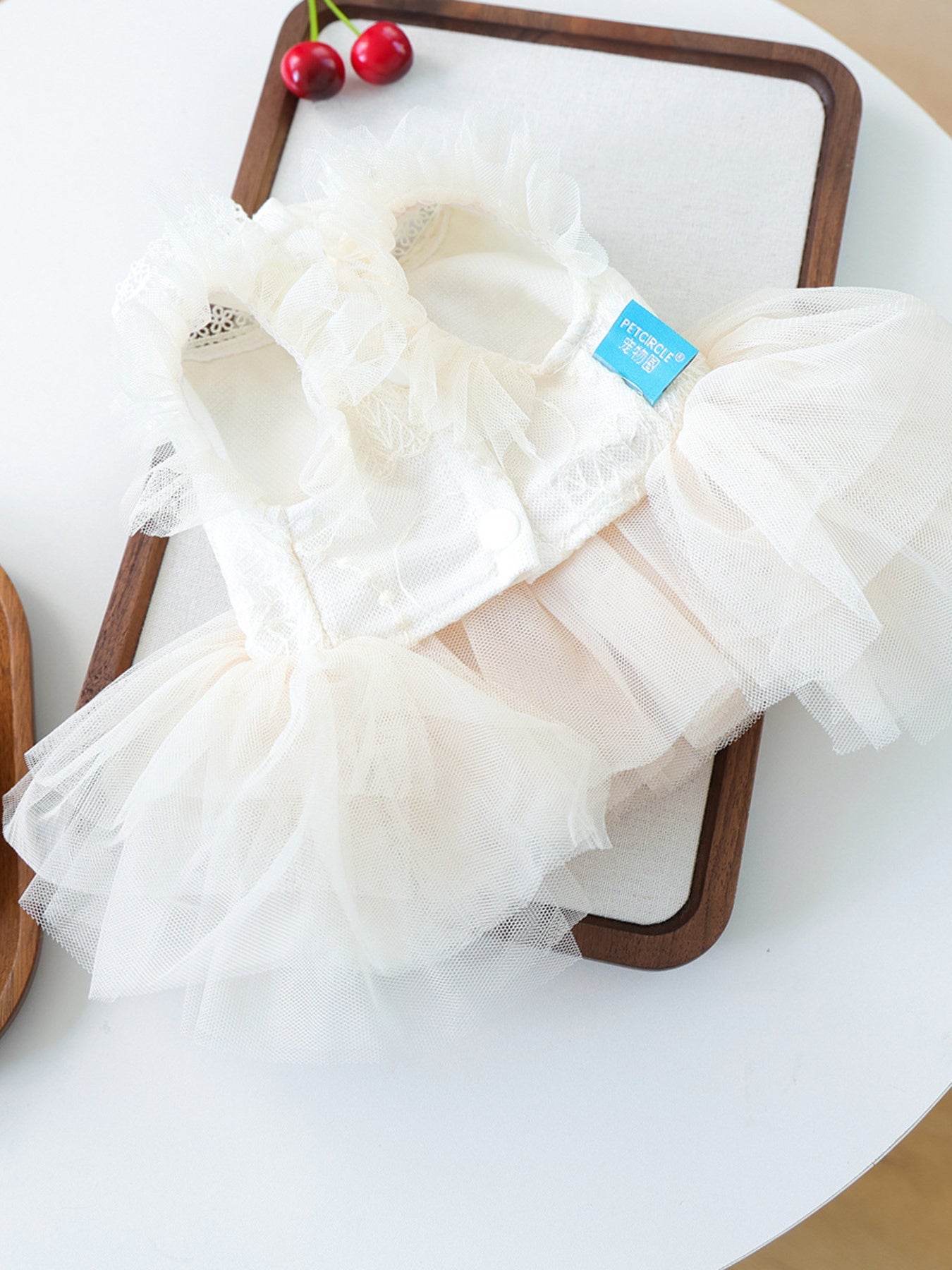 Bow Tulle Ruffle Pet Dress