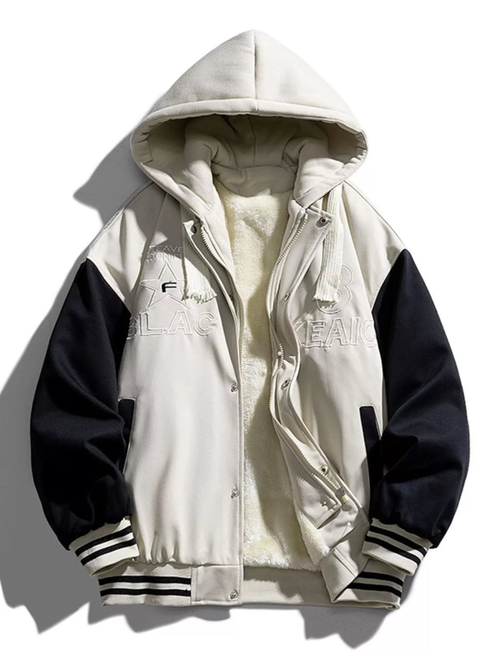 Men's Full Size Zip Up Hooded Jacket Plus Size