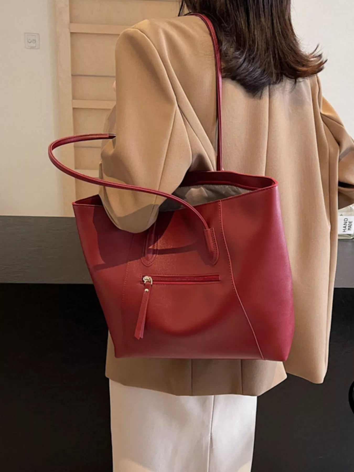 PU Leather Tote Bag