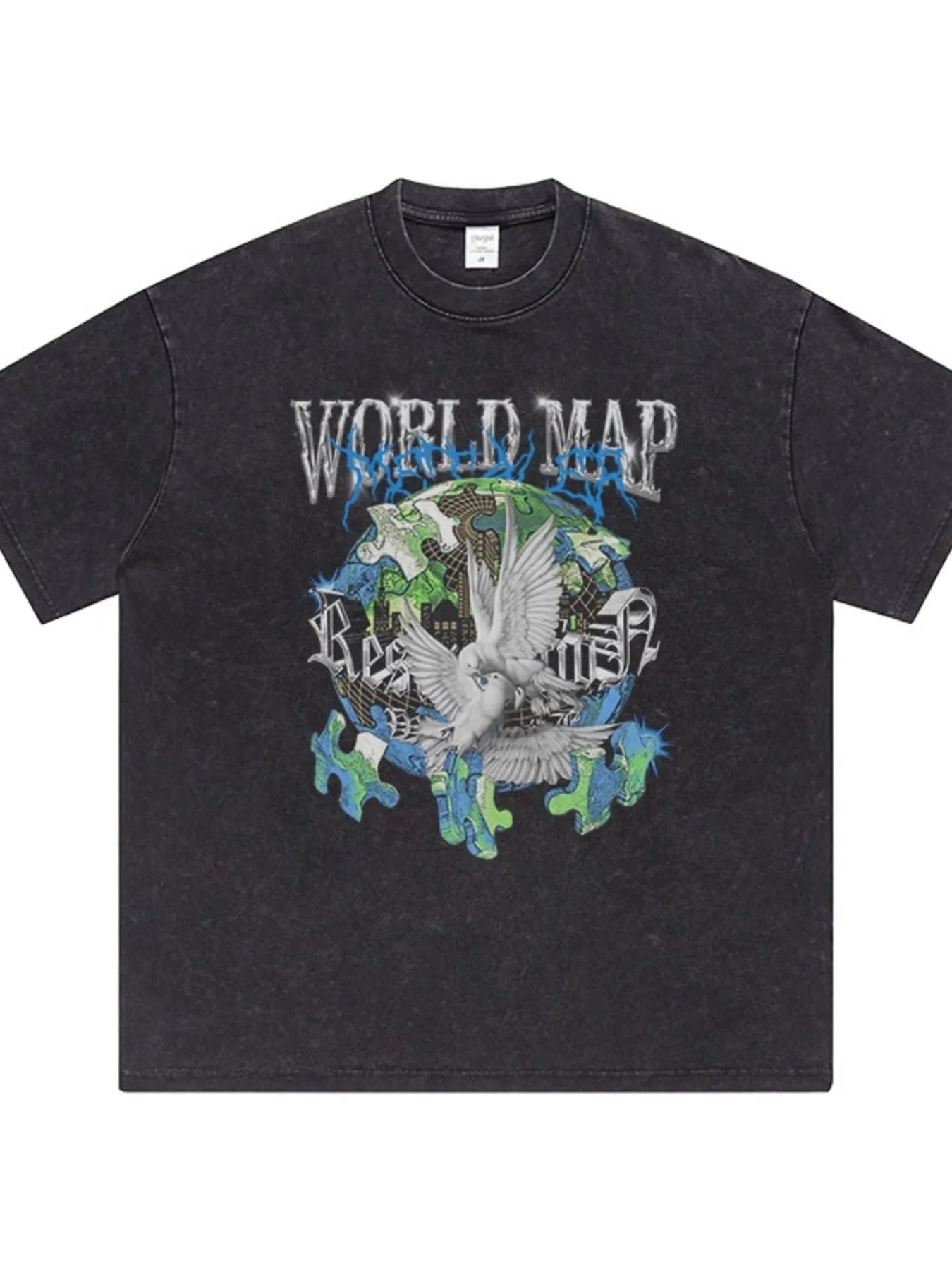 Graphic Round Neck Short Sleeve T-Shirt
