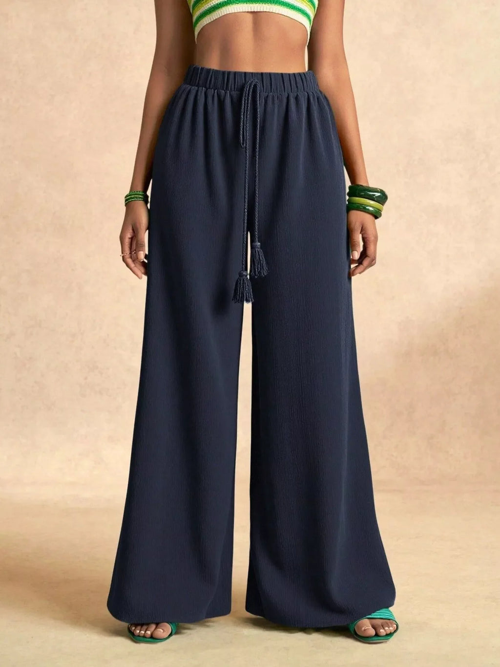 High-Waisted Wide-Leg Pants