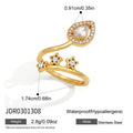 Star and Pear Zircon Ring Collection