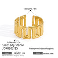 Geometric Cutout Band Ring Collection