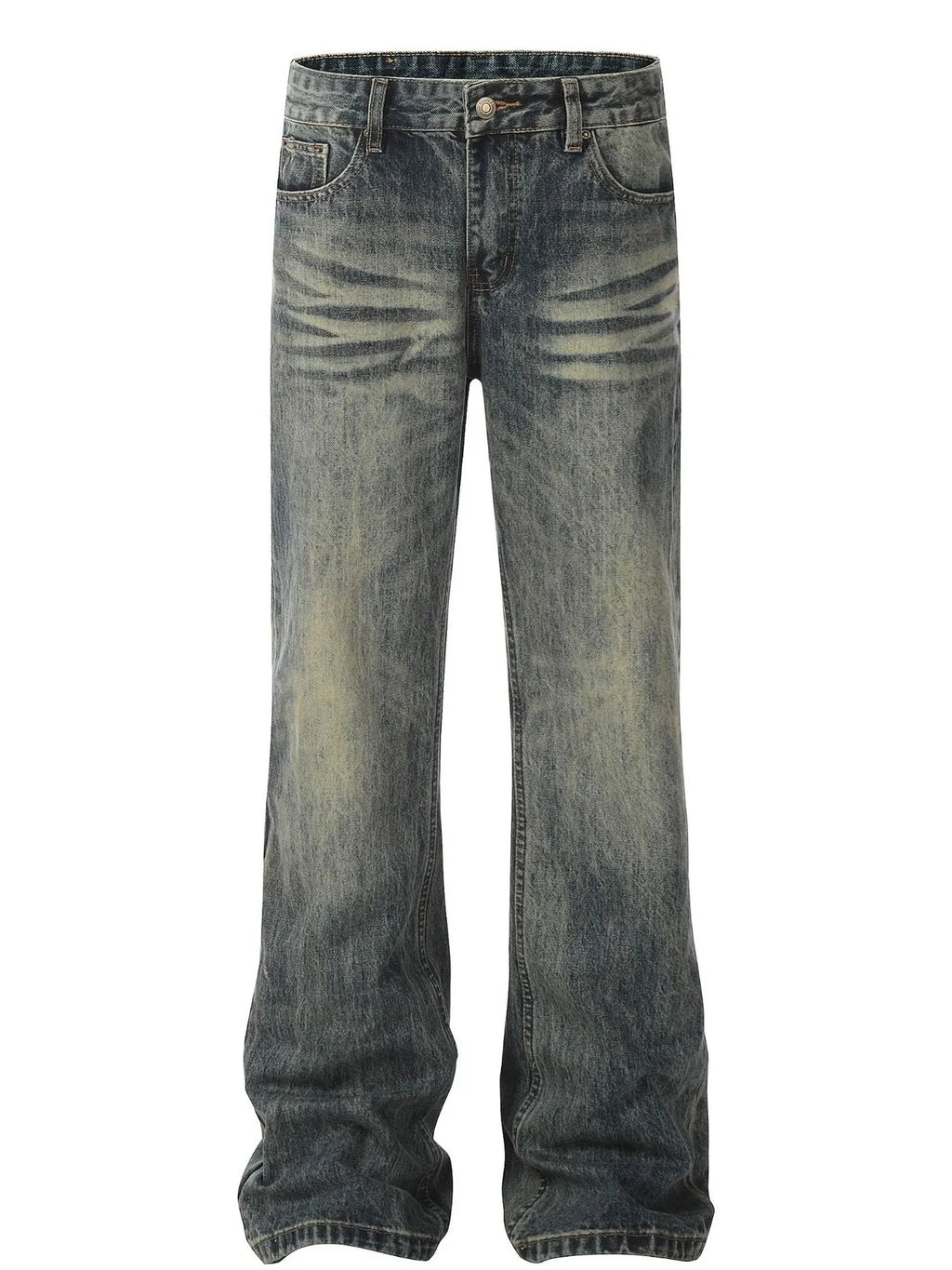 Men's Wash Straight Leg Jeans