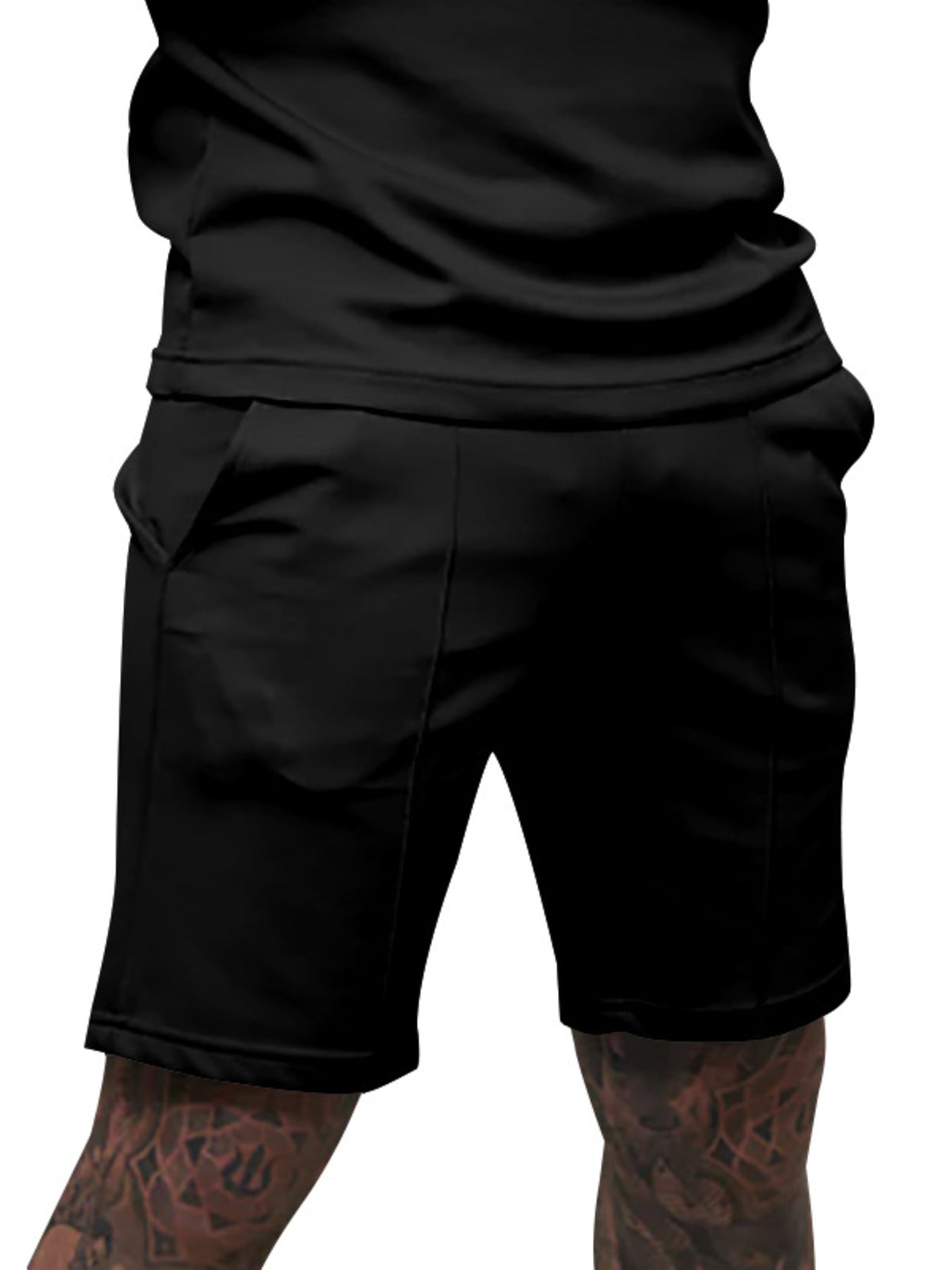 Men's Full Size Casual Drawstring Shorts Plus Size