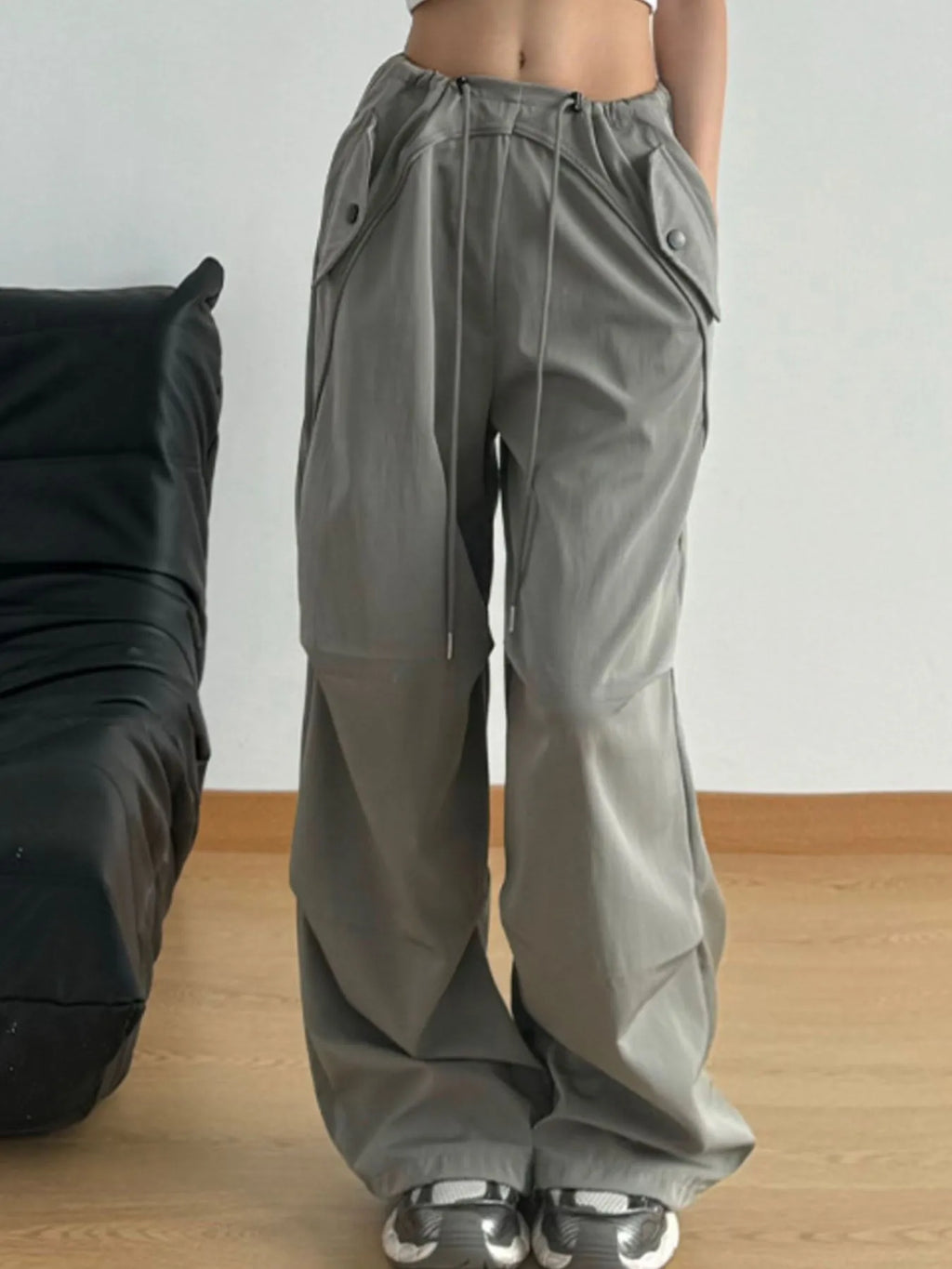 Wide Leg Drawstring Pants