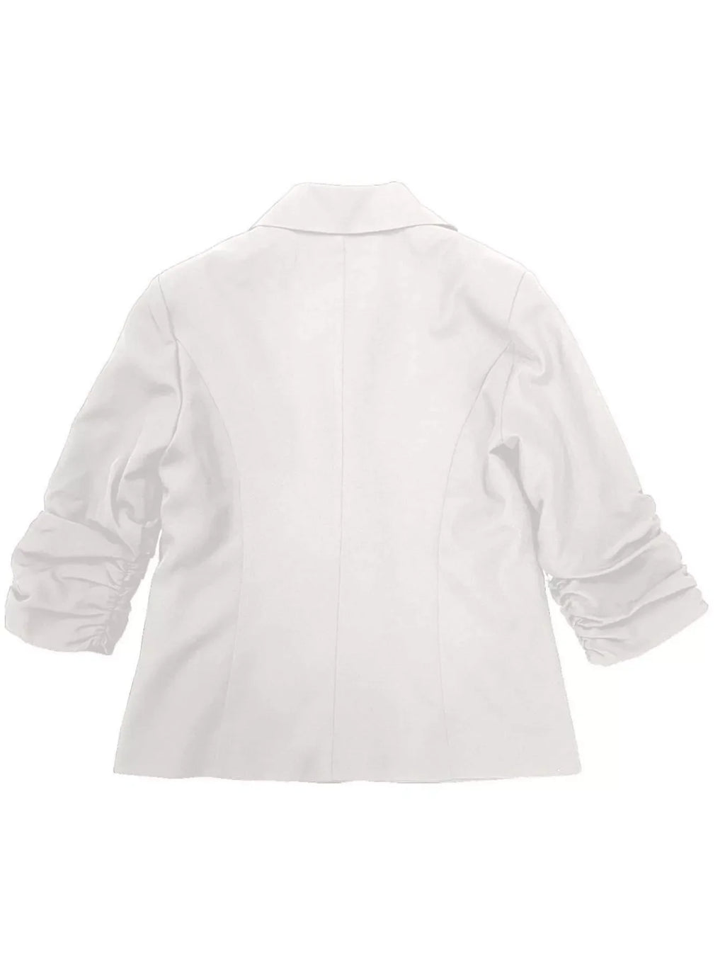 Full Size One Button Lapel Collar Blazer Plus Size