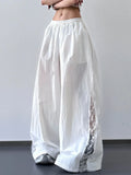 Elastic Waist Wide-Leg Pants