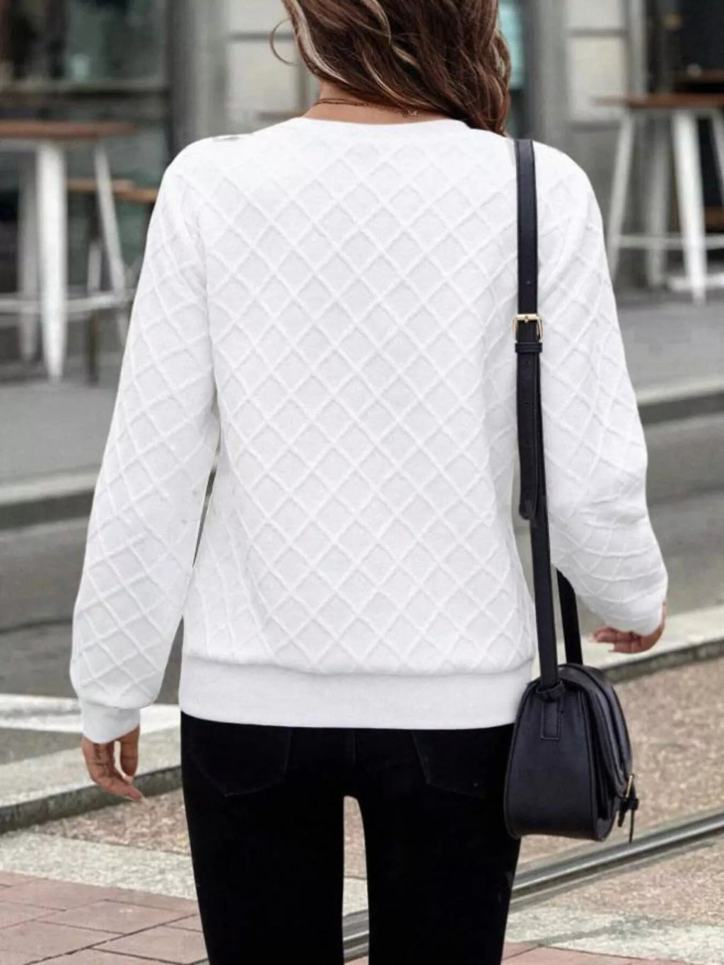 Textured Quarter-Zip Sweatshirt