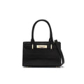 Crocodile-Embossed Leather Top Handle Handbag