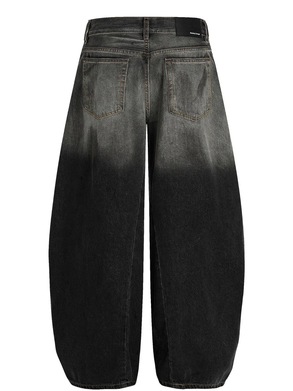 Men's Washed Balloon Wide Leg Jeans