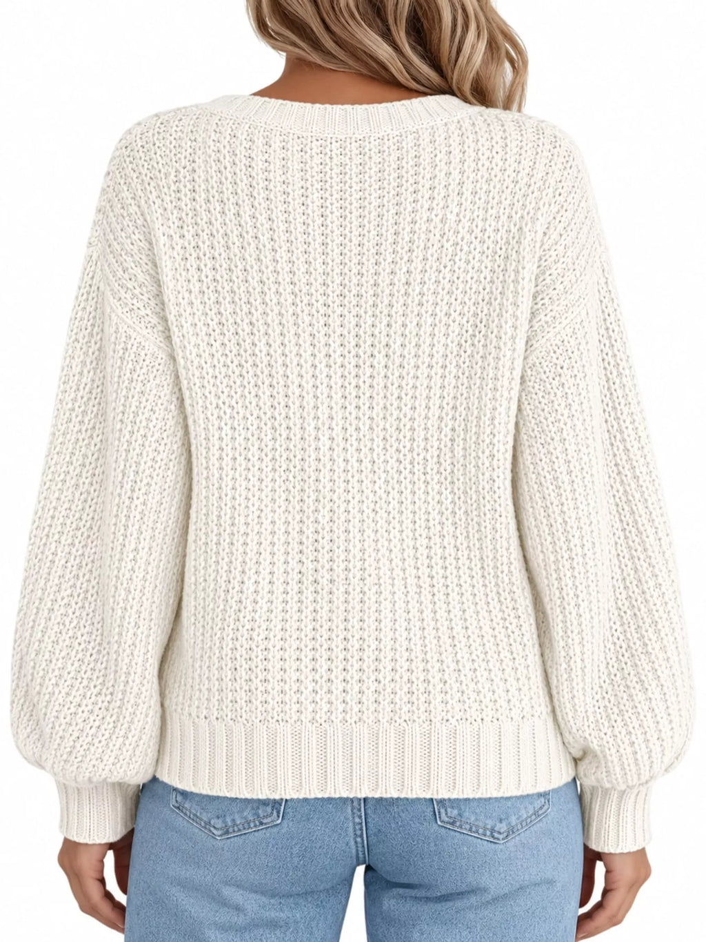 Full Size Chunky Knit Button-Down Cardigan Plus Size