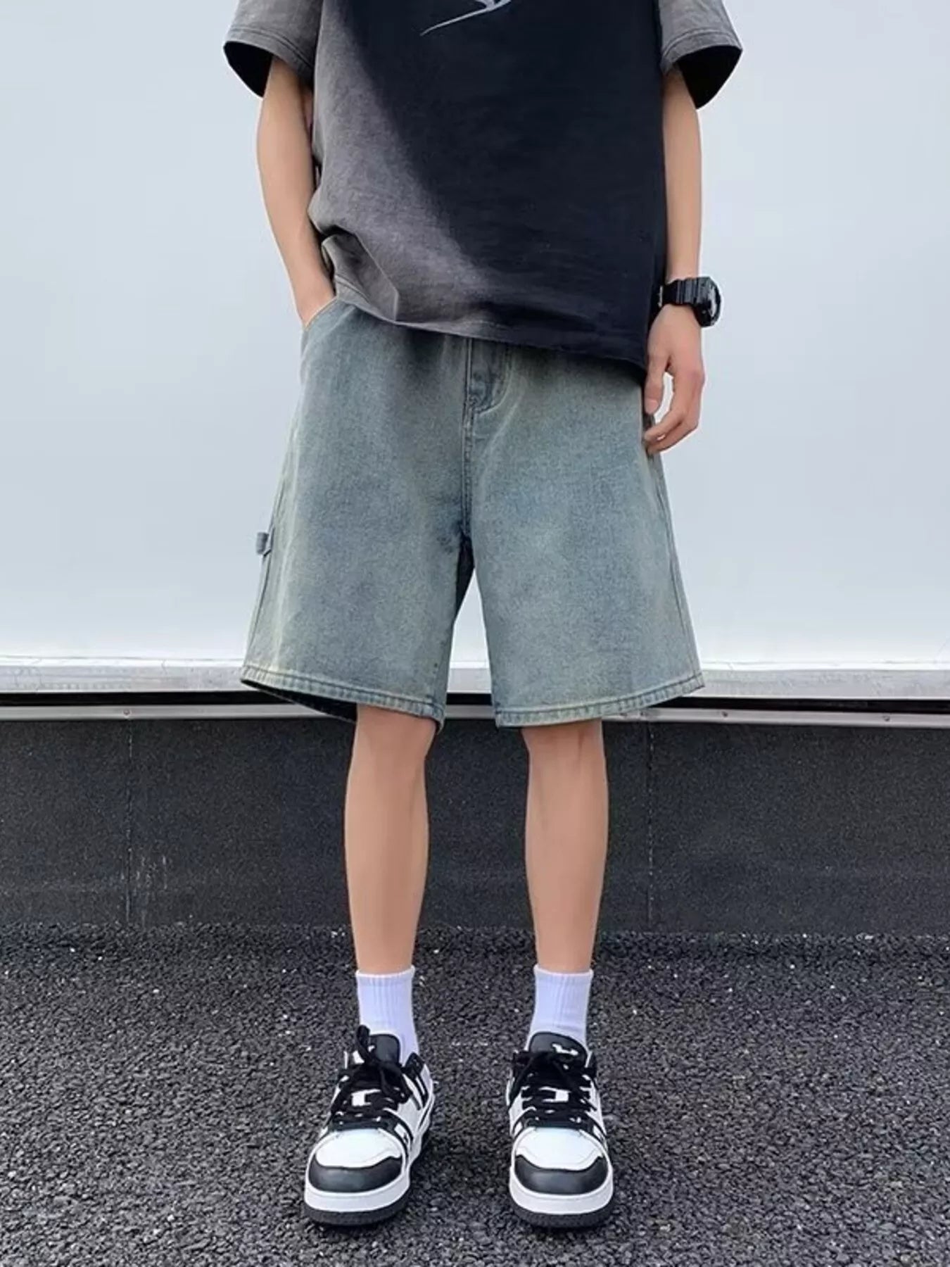 Men's Full Size Relaxed Fit Denim Shorts Plus Size