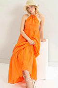 Halter Neck Maxi Cover-Up Dress