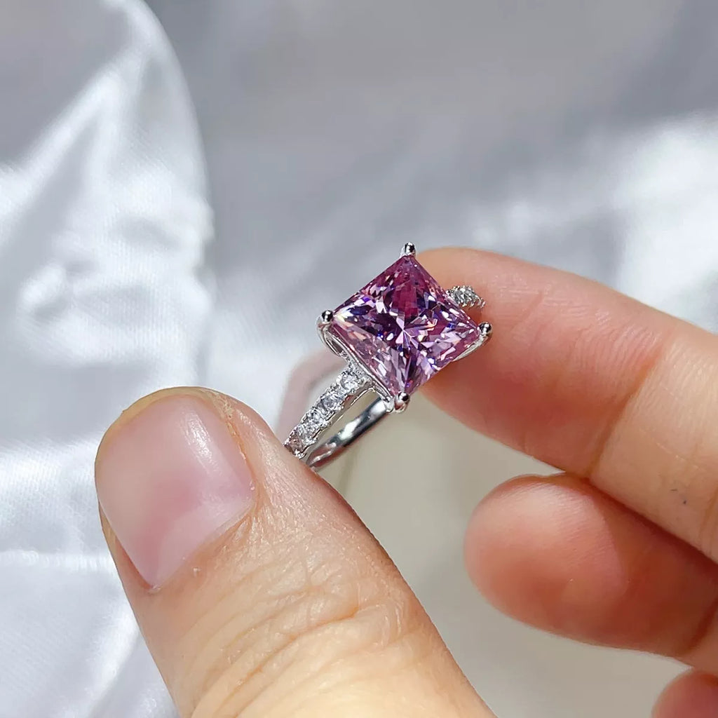 2 Carat 925 Sterling Silver Moissanite Ring