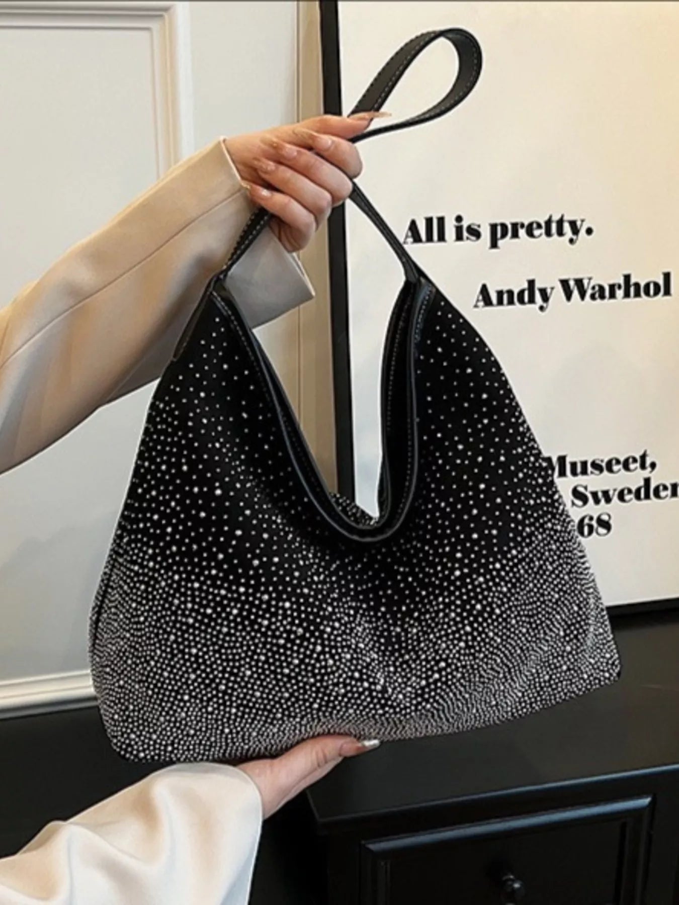 Rhinestone Tote Bag